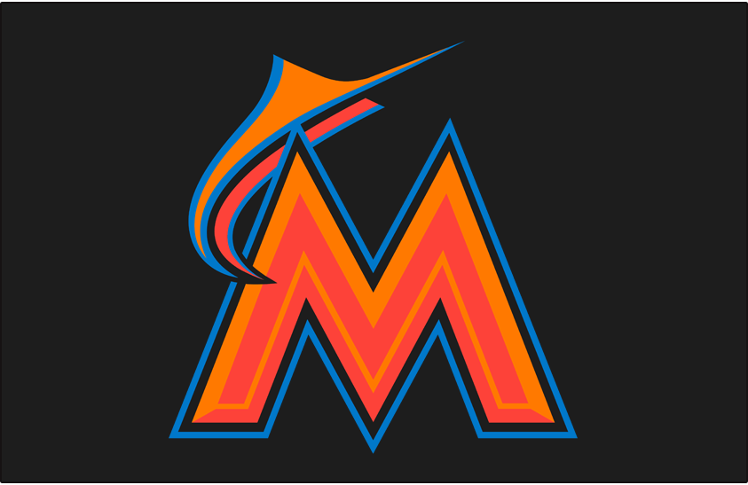 Miami Marlins 2016-2018 Batting Practice Logo t shirts iron on transfers